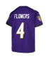 ფოტო #3 პროდუქტის Big Boys Zay Flowers Purple Baltimore Ravens Game Jersey