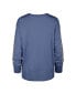 ფოტო #2 პროდუქტის Women's Powder Blue Distressed Los Angeles Chargers Tom Cat Lightweight Long Sleeve T-shirt