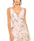 Фото #3 товара Women's Ieena Floral Print Asymmetrical Ruffle Hem Dress