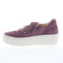 Gabor 93-200-10 Womens Purple Suede Lace Up Lifestyle Sneakers Shoes