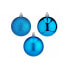 Set of Christmas balls Blue PVC (12 Units)