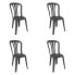 Garden chair Garbar Garrotxa Anthracite polypropylene 43 x 52 x 89 cm 4 Units (4 Pieces)