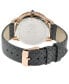 ფოტო #3 პროდუქტის Women's Siena Swiss Quartz Gray Italian Leather Strap Watch 38mm