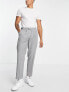 Фото #1 товара Topman relaxed textured trousers in salt and pepper