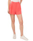Women's Solid Pleated Side-Pocket Shorts