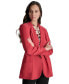 Women's Ruched-Sleeve One-Button Blazer