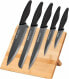 Фото #1 товара Набор кухонных ножей на бамбуковом блоке Smile SNS-4 6-шт.