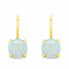 Фото #2 товара Charming gold-plated earrings with synthetic opals EA370Y