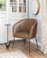 Фото #16 товара 30" Steel, Polyester Quinten Boho Chic Accent Chair