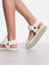 Tommy Jeans soft padded sandal in ecru