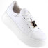 Фото #1 товара Leather platform shoes with a teddy bear Vinceza W JAN276B, white