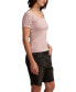 Women's Short-Sleeve Rib-Knit Top