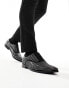 Фото #2 товара ASOS DESIGN formal lace up shoes in black faux suede with silver diamantes