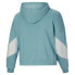 Фото #4 товара Puma Train Logo FullZip Hoodie Plus Womens Blue Coats Jackets Outerwear 670471-6
