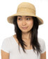 Фото #6 товара Women's Open Inset Band Straw Cloche Hat