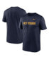 Фото #1 товара Men's Navy West Virginia Mountaineers Primetime Legend Wordmark T-Shirt