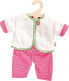Фото #1 товара Комплект одежды на куклу размером: 35-45 см. от Heless. Двусторонняя куртка Blumi с брюками. С 3 лет. Розовый.
