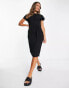 Фото #1 товара ASOS DESIGN nipped in waist midi dress in black