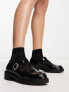 ASOS DESIGN Margo mary jane flat shoes in black