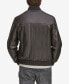 Фото #3 товара Men's Summit Leather Bomber Jacket