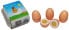 Фото #1 товара Игрушечная еда и посуда Tanner Яйца для разделки из дерева с начинкой из 4 деревянных яиц. С застежками-липучками. С 3-х лет.