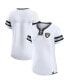 Фото #1 товара Women's White Las Vegas Raiders Sunday Best Lace-Up T-shirt