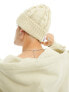 Aape By A Bathing Ape cable knit beanie in beige - фото #3