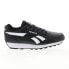 Фото #2 товара Reebok Rewind Run Mens Black Synthetic Lace Up Lifestyle Sneakers Shoes