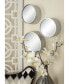Фото #4 товара Зеркала настенные декоративные CosmoLiving CosmopolitanLiving, круглые молотые металлические, набор из 7 шт.