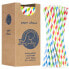 Фото #1 товара paper straws BIO ecological PAPER STRAWS 6 / 205mm - mix 250 pcs.