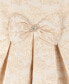 ფოტო #5 პროდუქტის Little Girls Flutter Sleeve All-Over Brocade Social Dress