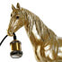 Настольная лампа DKD Home Decor Смола 25W 220 V Позолоченный Лошадь (59.5 x 16.5 x 47 cm)
