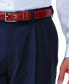 ფოტო #6 პროდუქტის Men's ECLO Stria Classic Fit Pleated Hidden Expandable Waistband Dress Pants