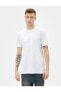 Erkek T-shirt 4sam10085hk Beyaz