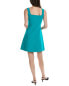 Фото #2 товара Theory Square Neck Mini Dress Women's Green M