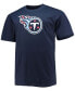 Фото #3 товара Men's Big and Tall Derrick Henry Navy Tennessee Titans Player Name Number T-shirt