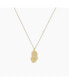 Фото #1 товара Sanctuary Project by Hammered Abstract Oval Necklace Gold