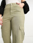 Фото #4 товара Yours straight leg cargo jean in khaki