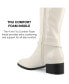 Фото #16 товара Women's Rhianah Wide Width Regular Calf Block Heel Knee High Boots