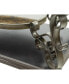 Фото #5 товара Стол для коктейлей Simplie Fun, стеклянный столешница, МДФ с полкой из мраморной бумаги, ножки из металла с порошковым покрытием (52"Lx32"Wx20"H)