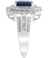 ფოტო #7 პროდუქტის EFFY® Sapphire (1-1/2 ct. t.w) and Diamond (1/2 ct. t.w) Ring in 14K White Gold (Also Available In Tanzanite)