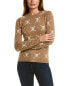 Фото #1 товара Two Bees Cashmere Skull Pattern Wool & Cashmere-Blend Sweater Women's