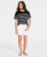 ფოტო #1 პროდუქტის Women's Boat-Neck Dropped-Shoulder Knit Top, Created for Macy's