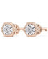 ფოტო #9 პროდუქტის Diamond Honeycomb Stud Earrings (1/2 ct. t.w.)