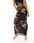 Фото #5 товара ASOS DESIGN co-ord mesh low rise midi skirt in mixed animal and floral print