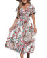 Фото #1 товара Women's Paisley & Pleats Maxi Beach Dress