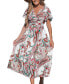 Women's Paisley & Pleats Maxi Beach Dress