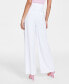 Women's Button-Front Wide-Leg Pants, Created for Macy's