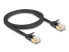 Delock 80345 - Patchkabel Cat.6a mit Cat.7 Rohkabel U/FTP 1 m schwarz - Network - CAT 7 cable/RJ45 plug