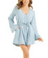 Фото #1 товара Women's Zinnia Long-Bell-Sleeve Belted Dress